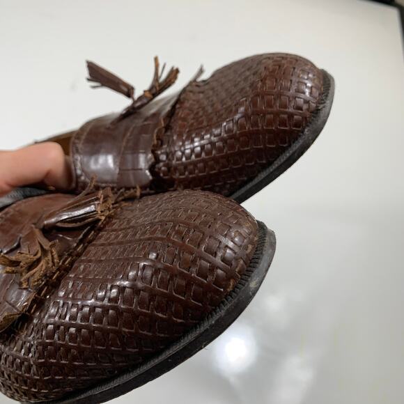 Adolfo Men's Leather Size 9.5 Casual Slip On Shoes Made in Italy - Picture 10 of 10